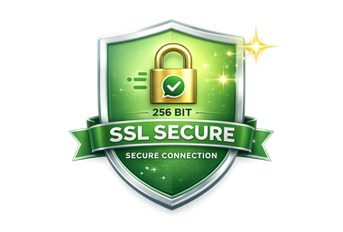 256-bit SSL secured connection